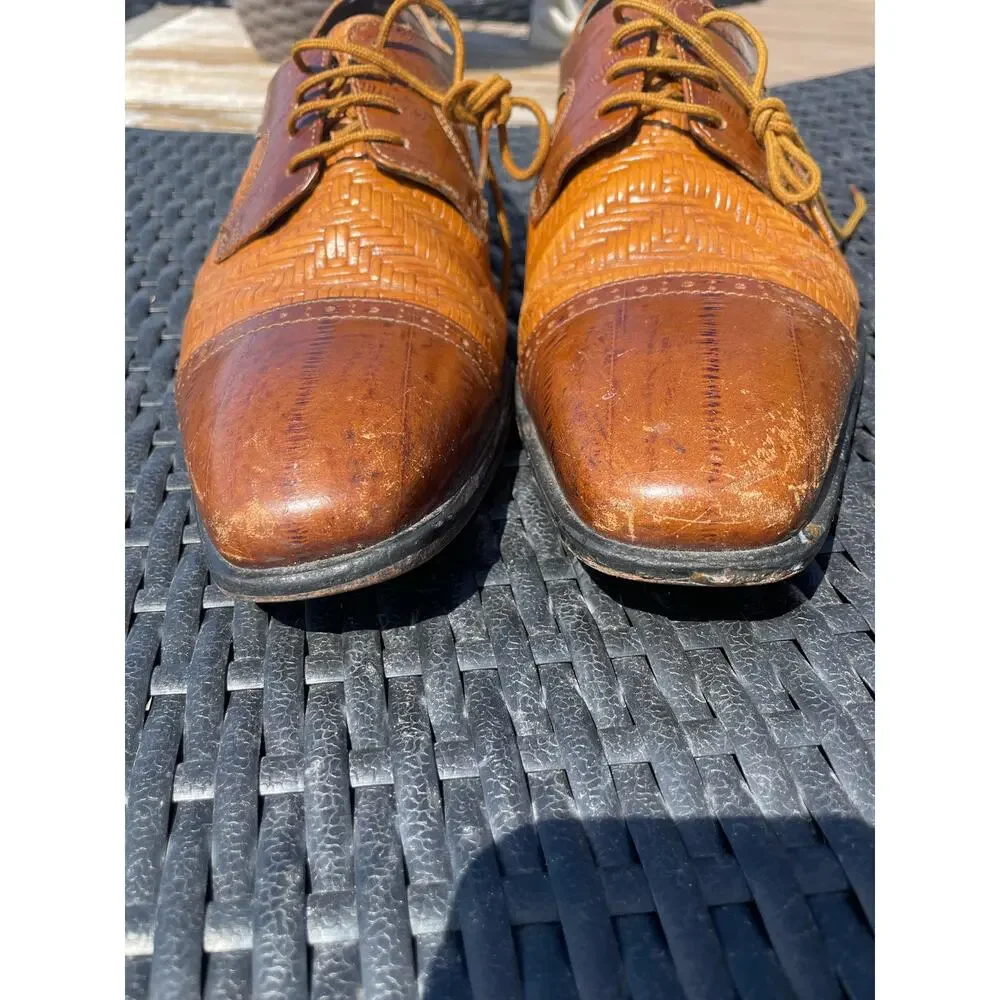 Stacy Adams Salido 24887, lace up, brown men's 10M